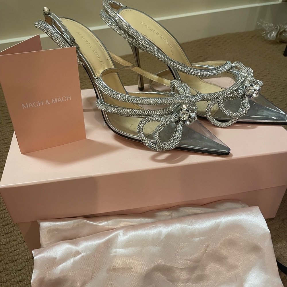 MACH & MACH double bow high heels (110mm)